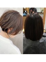 アヴァロン(AVALON)&nbsp;ひし形ショート××イルミナカラー【シャンパンベージュ】