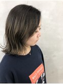 切りっぱなしボブ × グラデーションカラー