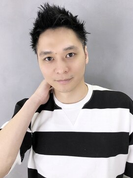 アイティー バイ アルバム 中野店(IT by ALBUM) 七三オールバックツイストパーマコンマヘア_7376