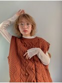 くびれヘア顔周り韓国レイヤーカット黒髪ショートミディアム/柏