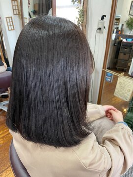 美容室 メザミー MESAMIES 大人可愛い透明感立体感ストレートロング【髪質改善/松本】