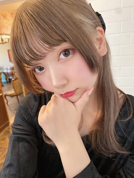 リアイス(Re:ICE) ミニウルフ/くすみブルー/流れるレイヤー/インナーハイライト