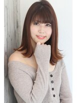 ソラナヘアサロン 江戸川台店(solana)&nbsp;外ハネ切りっぱなしボブ