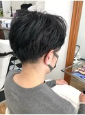 MEN'S HAIR  センターパート　サイドパート　韓国マッシュ