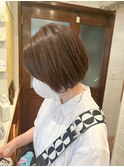 【ささき】内巻きボブ×オリーブベージュ×ハイライト