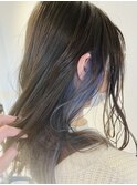 インナーカラー×コバルトブルー