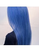 外国人風カラー×サファイヤブルー