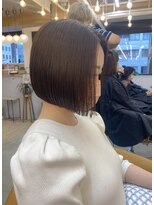 ロンドシエル 横浜(Lond ciel)&nbsp;前髪なし前下がりボブ【久保田夢美】横浜チョコレート