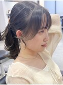 透明感カラー×顔周りカット
