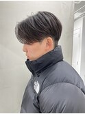 ニュアンスパーマセンターパート毛流れパーマ名古屋栄