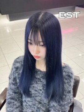 エスト 大阪梅田(EST) レミー100%/53cm☆シールエクステ60枚+ブリーチカラー