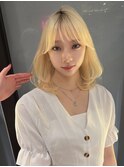 デザインカラー/レイヤーカット/ウェットヘア/オリーブベージュ
