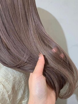 ペレ 栄店(PELE) デザインカラー/レイヤーカット/ウェットヘア/オリーブベージュ