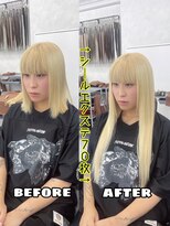 スカイ 本店(SKY)&nbsp;KOMEI_ブロンドベージュシールエクステ