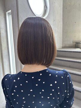 アオゾラヘアー 本店(AOZORA HAIR) 艶感◇ミニボブ×オリーブブラウン