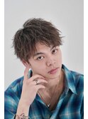 スパイキーショート/ツイストパーマ/シェービング