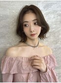 イメチェン外ハネボブ美髪ワイドバングレイヤーショート/池袋
