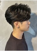 メンズセンターフェザーパーマ群馬高崎眉毛韓国刈り上げ