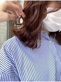 外ハネボブ/セクションカラー/グラデーションカラー/ベージュ