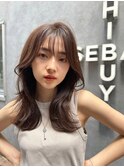 髪質改善＊レイヤーロング黒髪グレージュ＊美髪【Zina大宮】