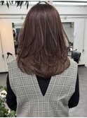 ハイライトバレイヤージュダブルカラーケアブリーチ30代40代
