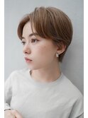 【GEEKS渋谷】クールショート/ライトベージュ/夏カラー/マッシュ