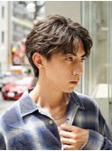 ツイストスパイラルパーマ波巻きシャドウメンズパーマ刈り上げ