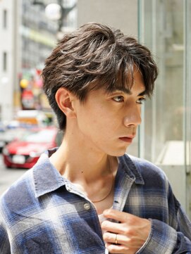 ラヴィズム 小新店(LUVISM) ツイストスパイラルパーマ波巻きシャドウメンズパーマ刈り上げ