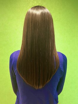 ナイン(nine)の写真/【船橋駅徒歩2分】一人ひとりの髪質に合わせた独自調合で、ナチュラルな仕上がりに☆