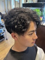 ヘアースタジオ モモ(Hair studio MoMo)&nbsp;ツーブロ×フェード×パーマ
