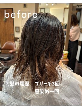 グランアージュ 池袋東口店(grandage) 【髪質改善】ブリーチダメージを感じさせない艶髪ストレート
