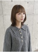ヘーゼルベージュ×ミディアムレイヤー