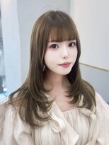 クム(kumu)&nbsp;前髪カット/ヘアセット/レイヤーカット/韓国ヘア/透明感カラー