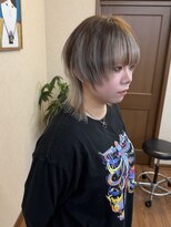 メルク(merc) レイヤー ボブ ショート インナーカラー 韓国