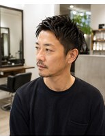 MEN's Baguz MEN'Sカット/ MEN'Sパーマ/ MEN'Sカラー 黒髪ツーブロック束感メンズパーマ