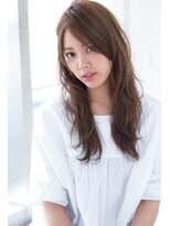 マリアバイアフロート(Maria by AFLOAT) ななめバングネオウルフロングパーソナルカラーモーブグレージュ