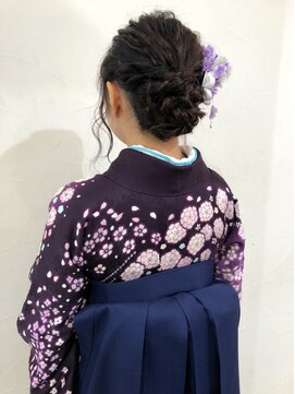 ネオリーブアオバ 高田馬場店(Neolive aoba) 卒業式スタイル　袴着付け　ヘアセット