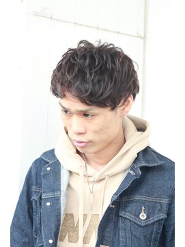 アムレヘアー(amule hair) 【amule hair】束感goodなツーブロックアップバングショート