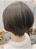 ショートボブ★耳かけショートフォギーベージュ★髪質改善