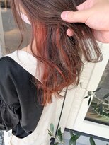 ヘアー アトリエ アンジー(Hair Atelier Angee)&nbsp;オレンジのインナーカラー