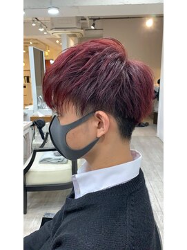 アリーズ シブヤ(ALLYS shibuya) カシスブラウン スマートマッシュ 刈り上げ ツーブロック