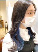 グレー × ブルー