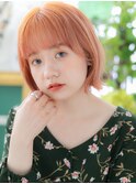 オレンジブラウン☆韓国風小顔外ハネボブディa川口10代20代30代