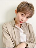 小顔ハンサムマッシュショート