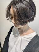 前下がり丸みショート