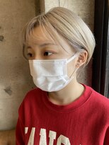 ヘアーアンドメイク ファット(Hair&Make PHAT)&nbsp;ブリーチカラー抜きっぱなしショートボブ10代20代