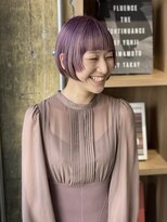 リブロ(liblo)&nbsp;ダブルラインボブ × パープルグラデーション【liblo】