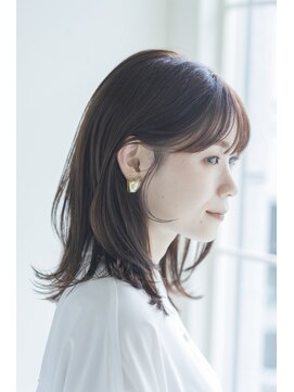 ガーデン オオタカノモリ(garden otakanomori) 20代30代大人かわいいうる艶髪抜け感ヘアミディアムレイヤー