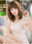 くせ毛風ラフニュアンス前下がりウザバングc5川口20代30代40代