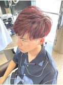 メンズカット メンズカラー ピンク系カラー レッド系カラー